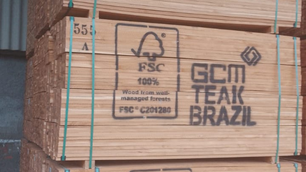 FSC Teak Lumber, First grade, AD